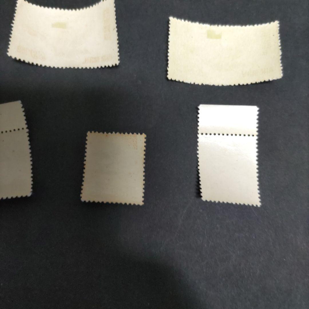 ぶ*ん様 銭単位　航空切手　未使用、使用済混合