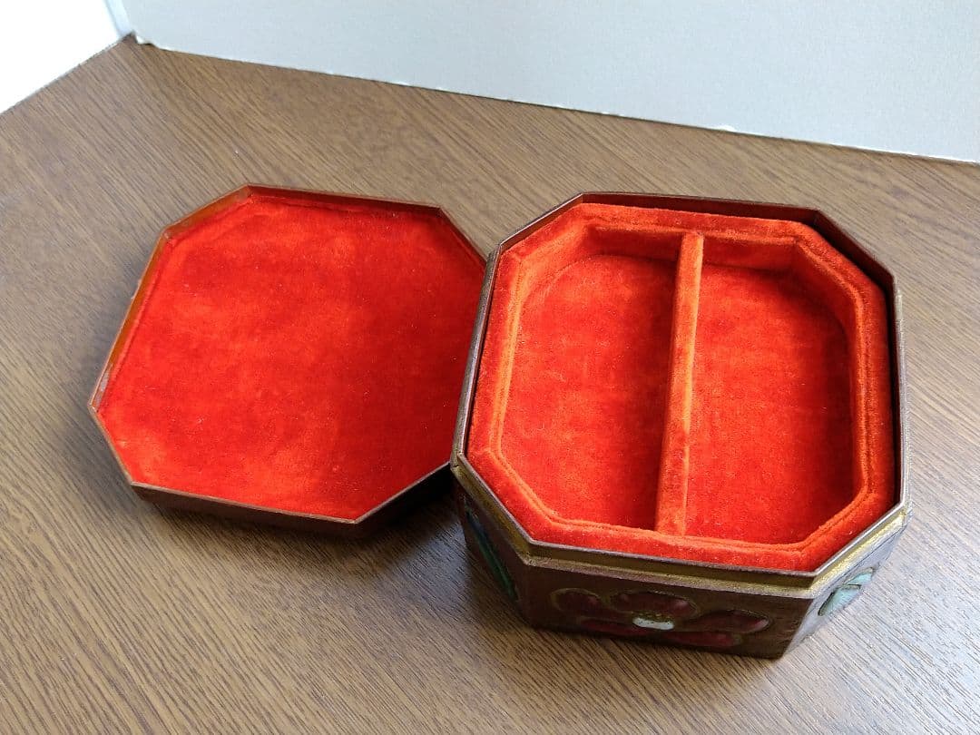 安藤七宝　七宝焼　ボンボニエール　小物入れ　尾張七宝　宝石箱　アンティーク