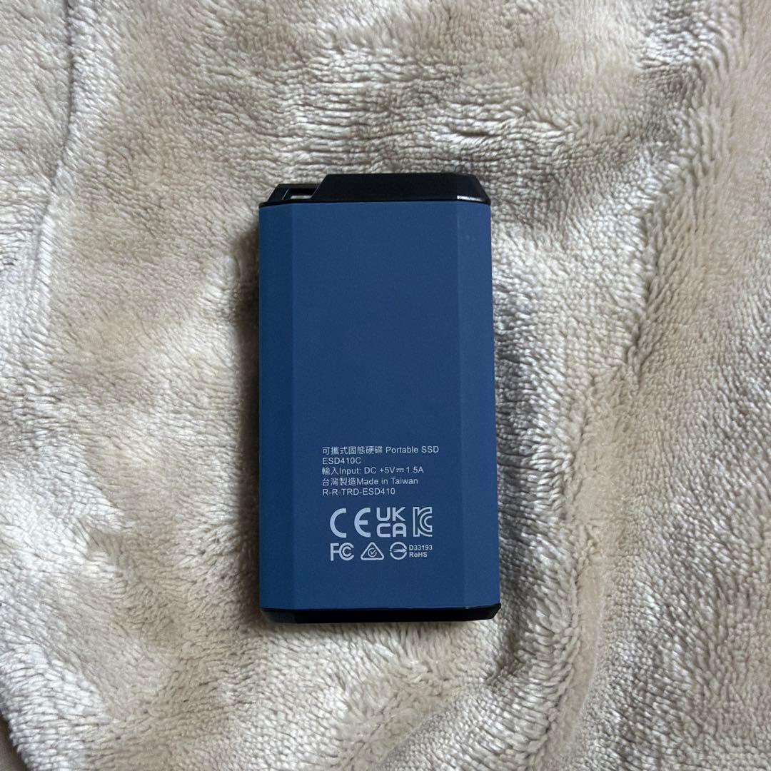 Transcend ポータブルSSD ネイビー 1TB 20Gbps