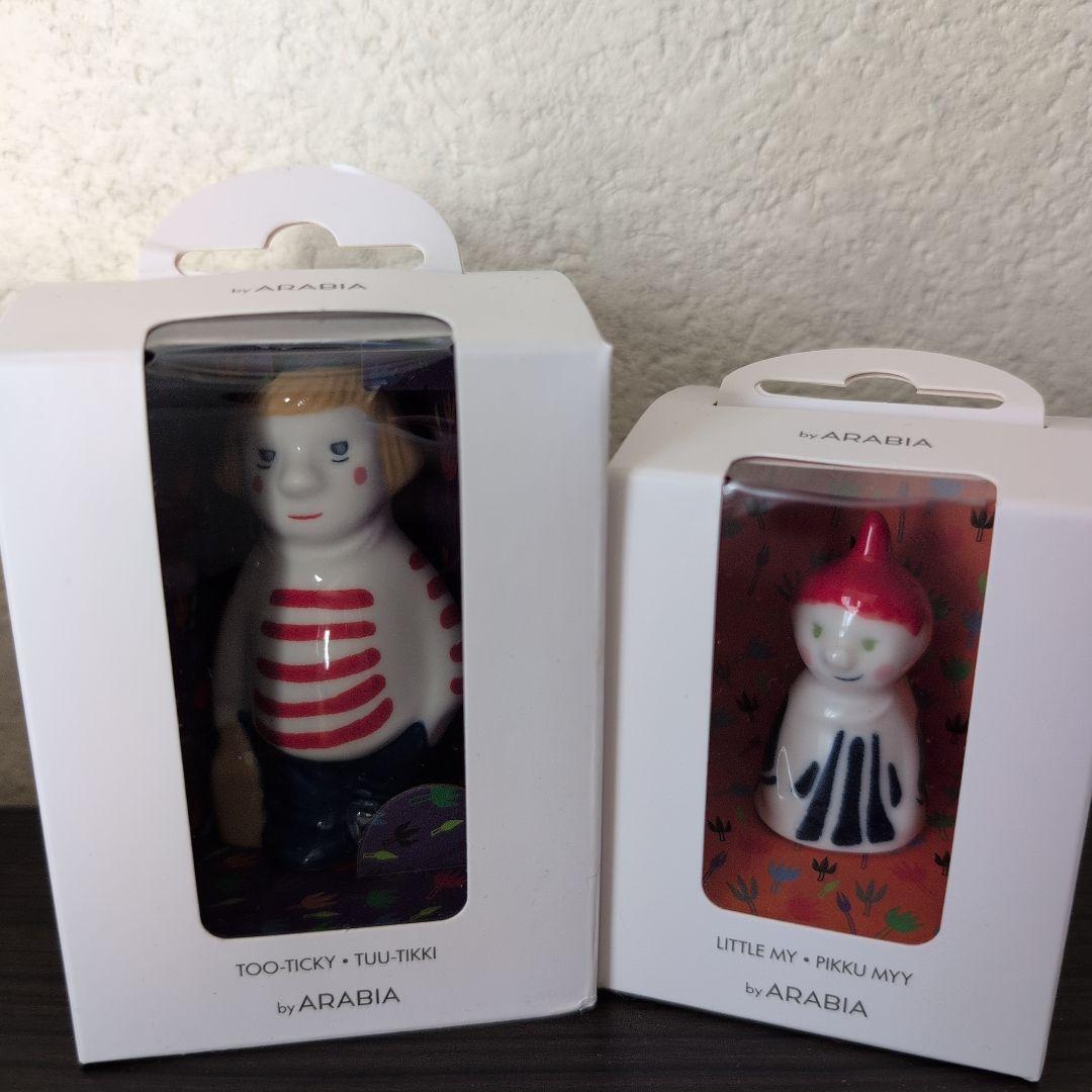 アラビア ムーミン 置物　陶器5点セット　新品未開封