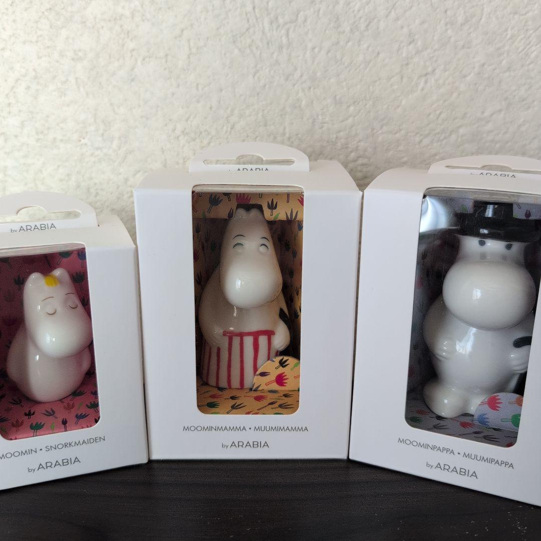アラビア ムーミン 置物　陶器5点セット　新品未開封