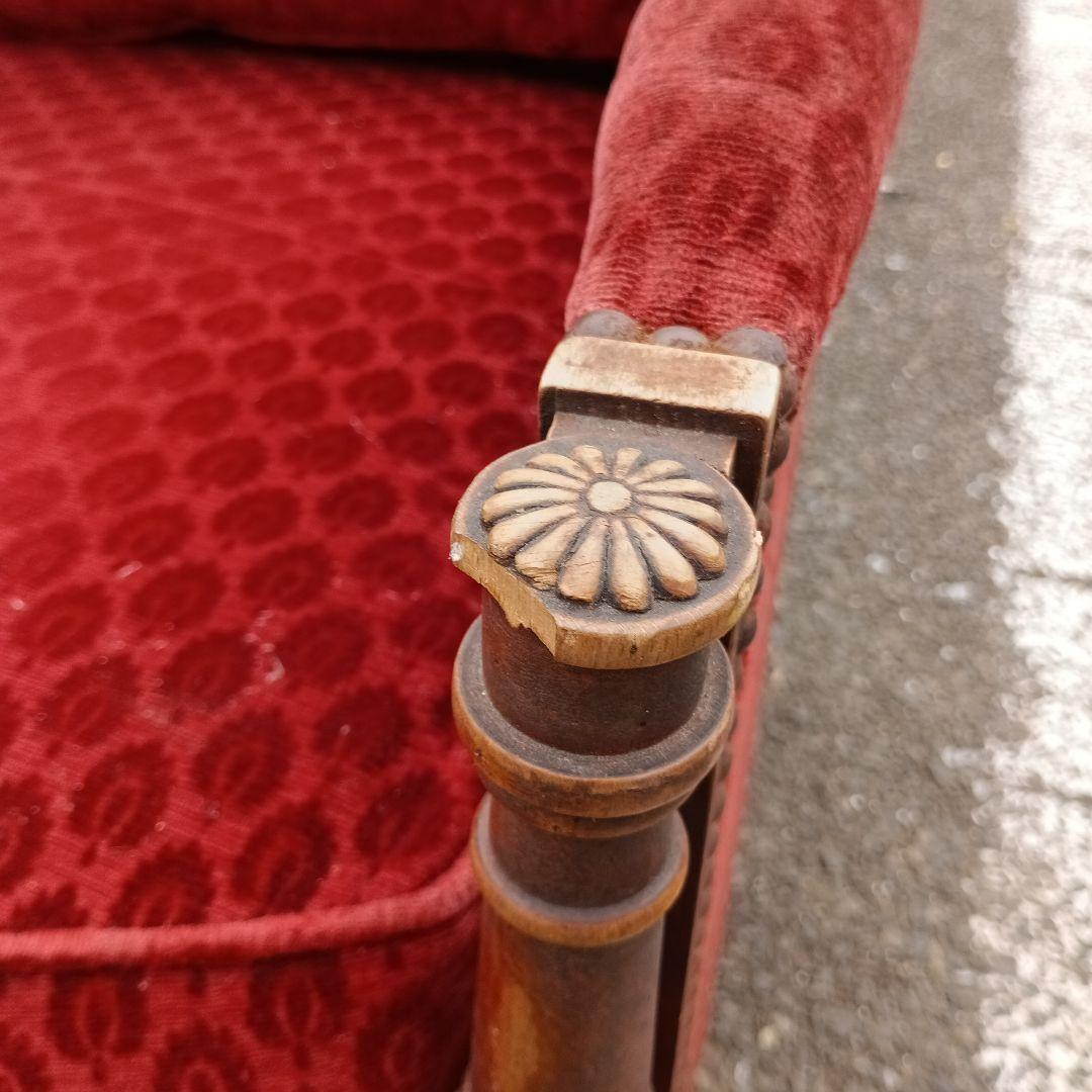 4701)ジャン・ロシェ　1人掛け　１Pソファー　フランスヴィンテージ