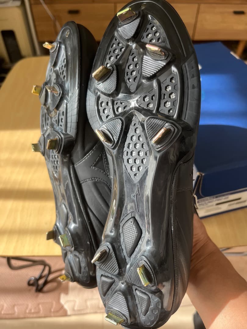 ミズノプロ　スパイク　黒　25.5