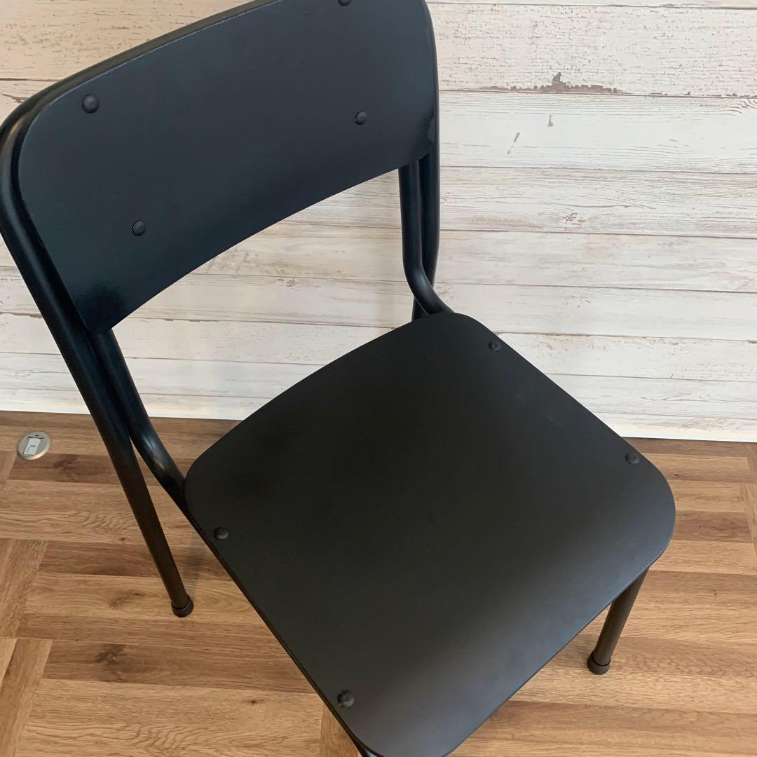 値下げ期間‼️カフェスタイル　リメイク　オシャレ　学校　机　ブラック　学習机