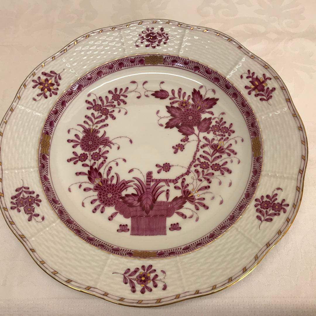 ヘレンド新品インドの華　プレート　25cm 1枚