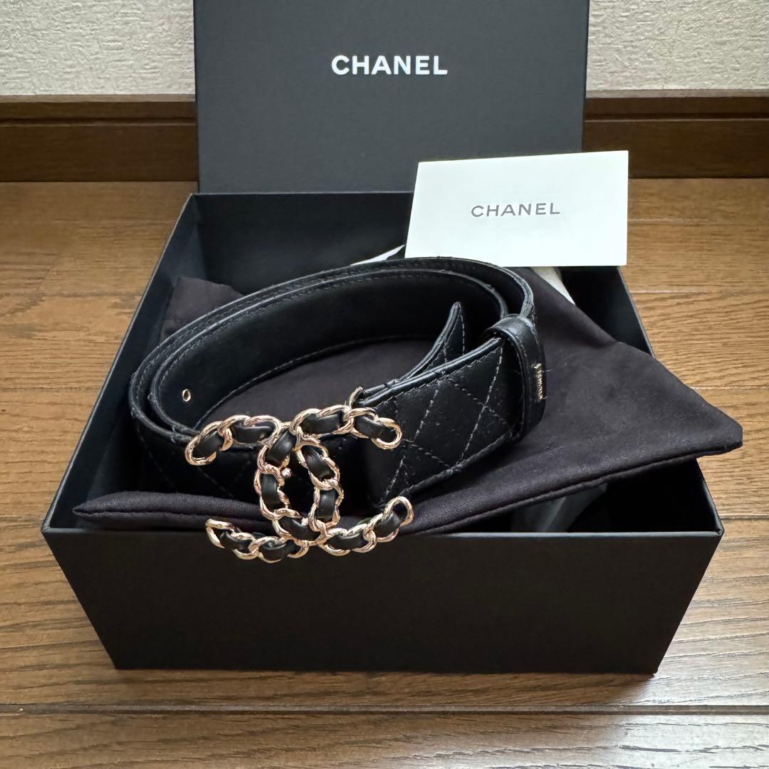 【CHANEL】シャネル レザーベルト