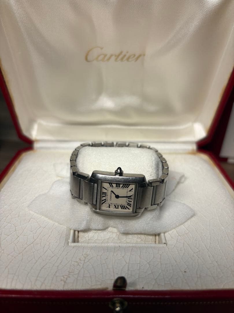 正規品　Cartier タンクフランセーズ　不動品　箱　説明書有り
