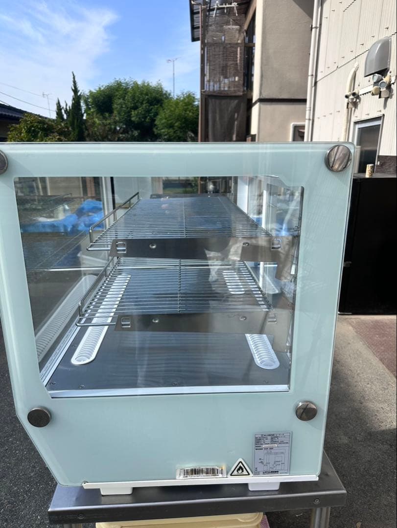 ホワイトショーケース 中型 2段棚