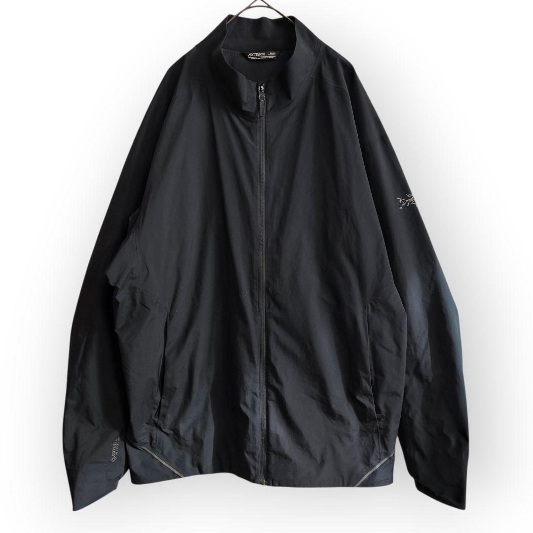 希少XL アークテリクス ソラノジャケット 黒 GORE-TEX 刺【A207】