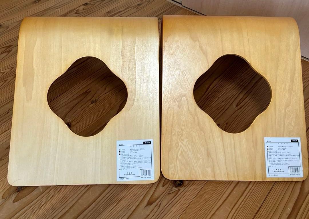 木製座椅子　4客　1回使用　ほぼ新品