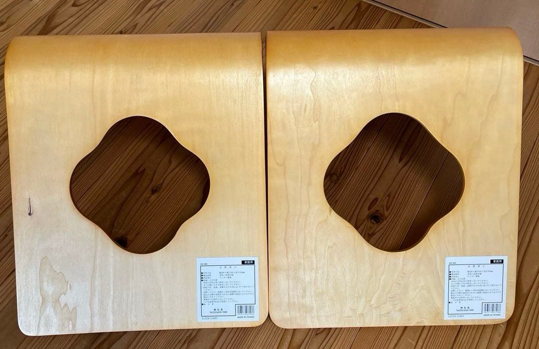 木製座椅子　4客　1回使用　ほぼ新品