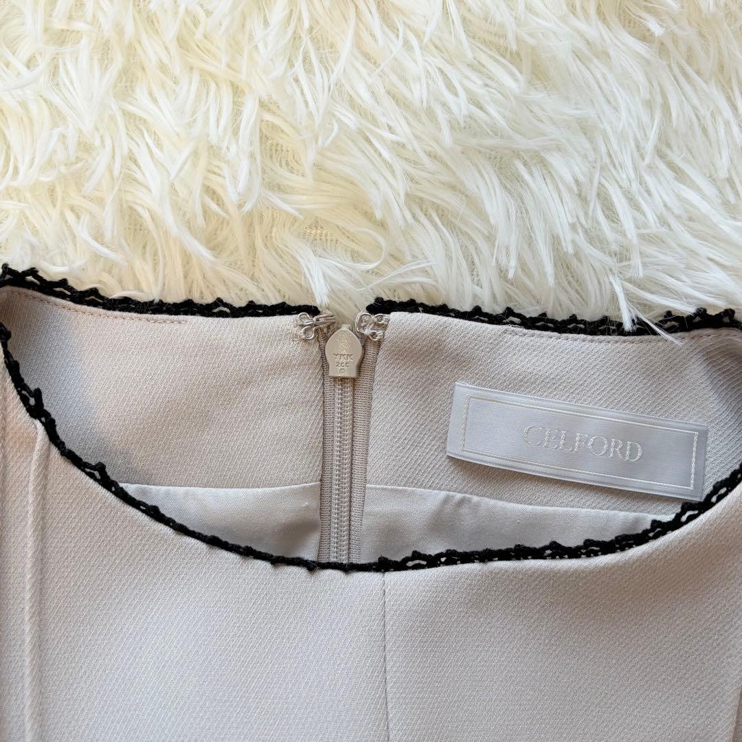 美品　CELFORD セルフォード　レース切替ワンピース　石原さとみさん着用