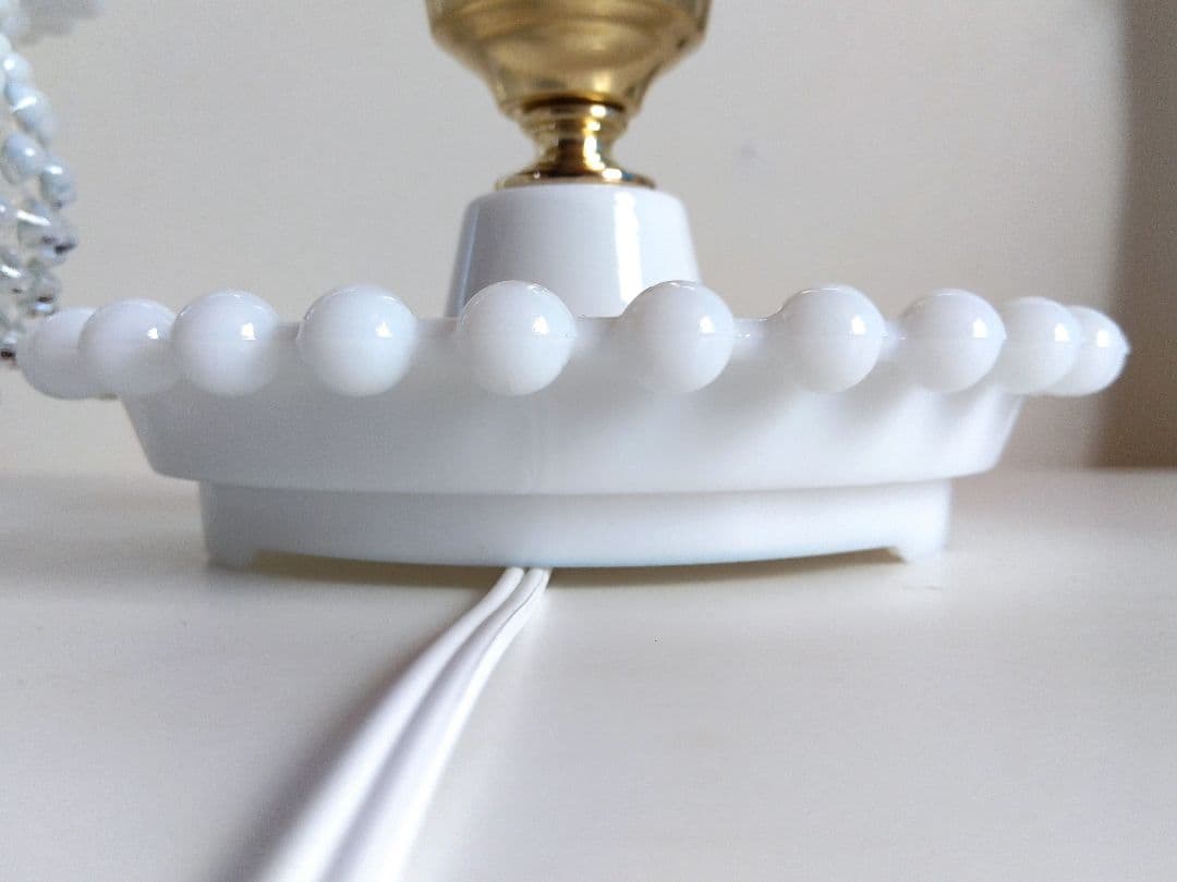 美 フェントン フレンチオパールセント クリンプシェードランプ