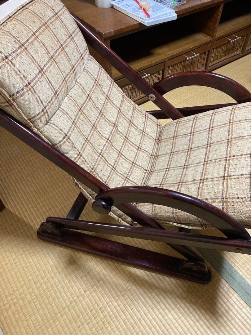 カリモク 木製 ロッキングチェア リクライニングチェア