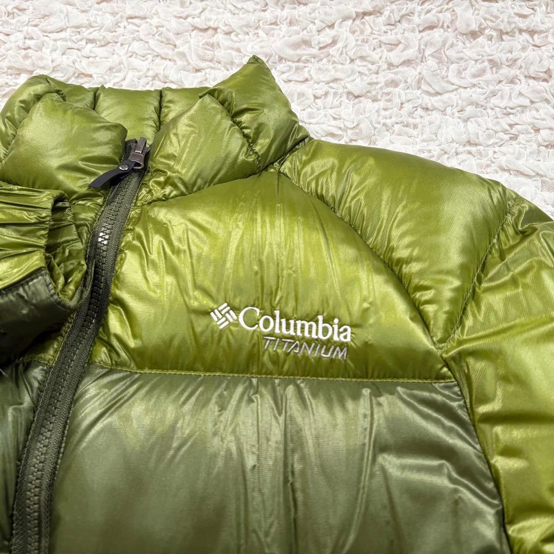 Columbia TITANIUMダウンジャケット オリーブグリーン　M