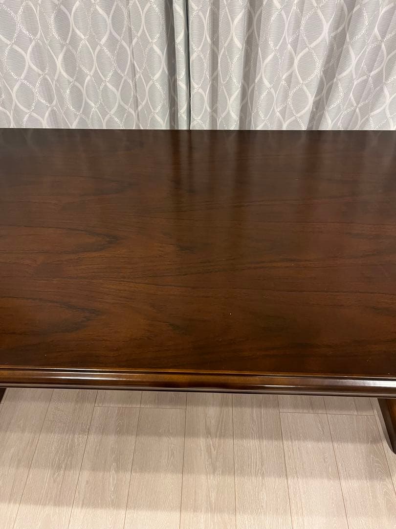 【カリモク】コロニアル　ダイニングテーブル　レトロ