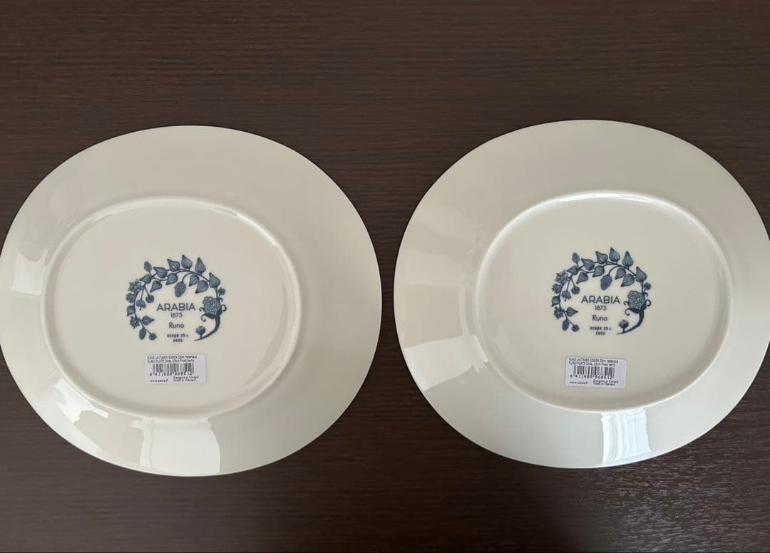 アラビア / ルノ オーバルプレート25cm フロストベリー 2枚