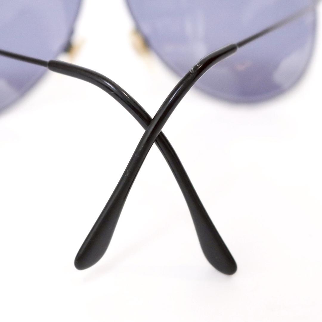 CHANEL ココマーク ブリッジサングラス 黒×金 d08