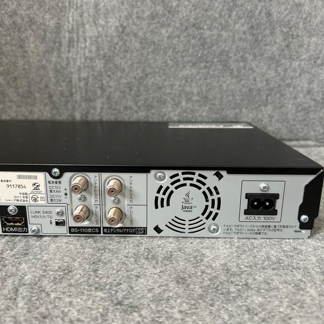 【ダブルチューナー　HDD 1TB】SHARP AQUOS BD-HDW80