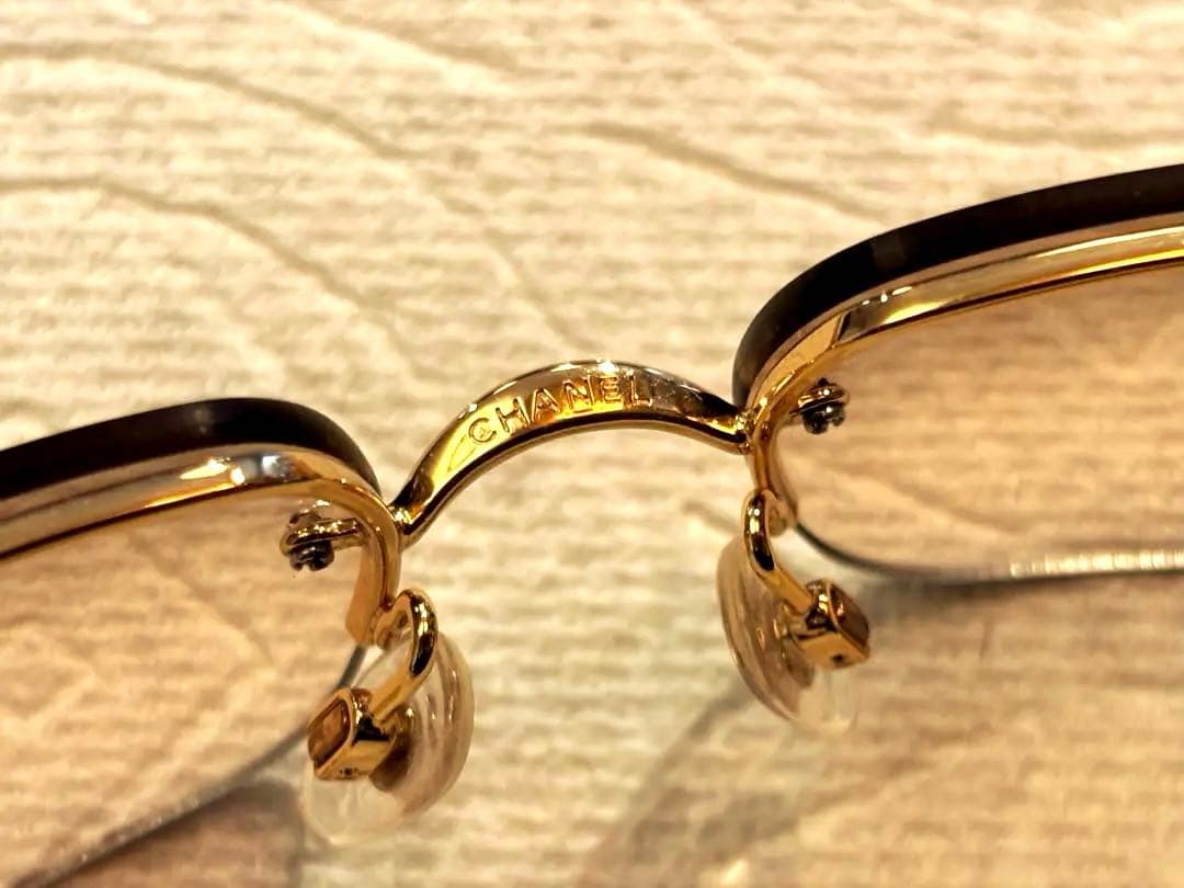 CHANEL シャネル ラインストーン グラデーション サングラス 4104