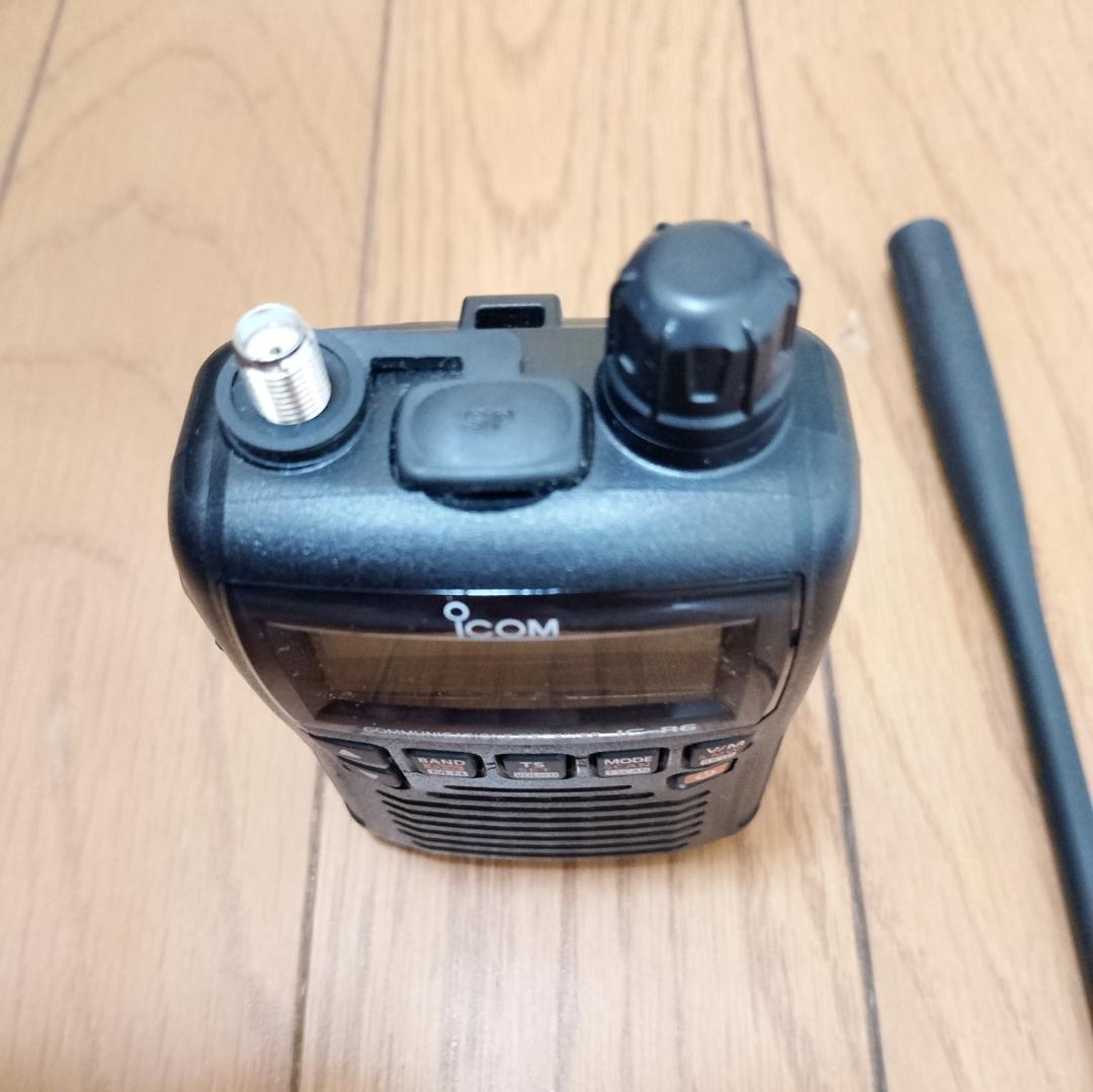 icom ハンディレシーバー IC-R6＋アンテナSRH789＋充電スタンド!!