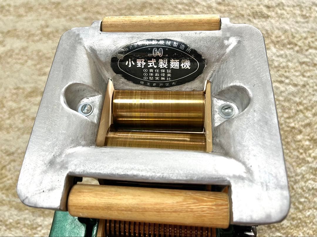 小野式製麺機｜レストア品｜ 2.0mm刃｜動作良好｜食品機械用フードグリース付き