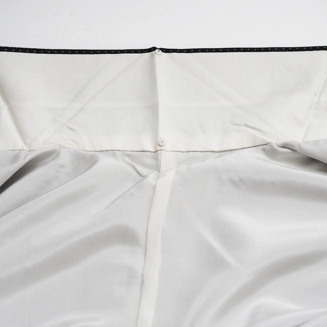 【着物】【付下げ】紬 黒字 十字絣 付下げ No.6