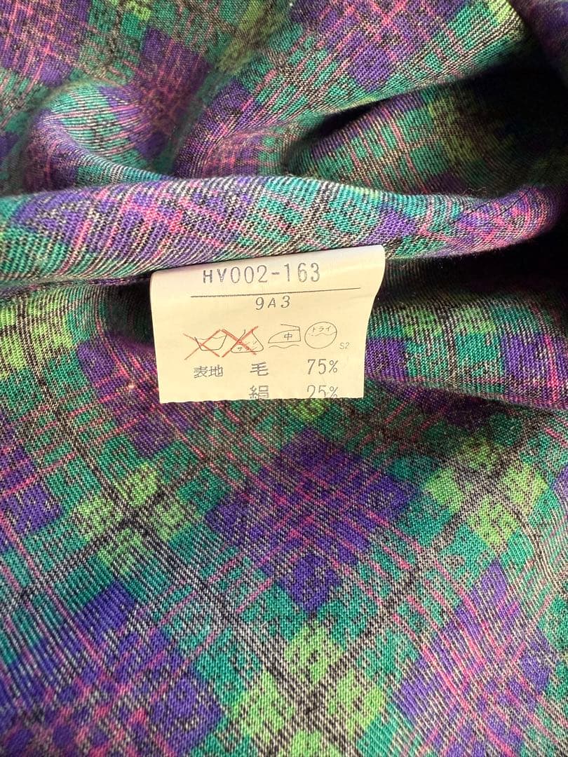 合馬公式アカウント1イヴ・サンローラン　ヴィンテージチェックワンピース M