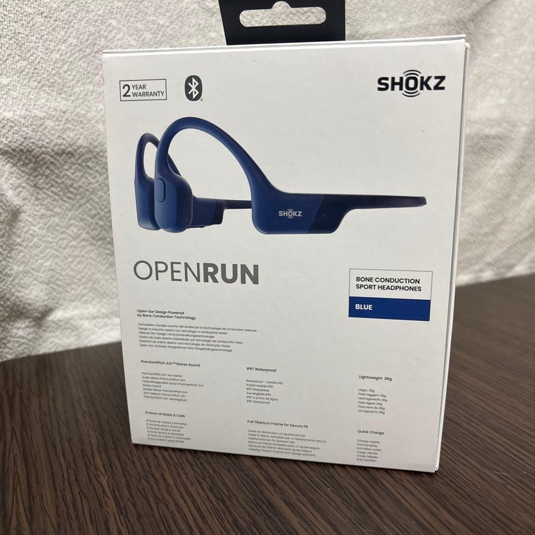 Shokz OpenRun 骨伝導イヤホン [ブルー]