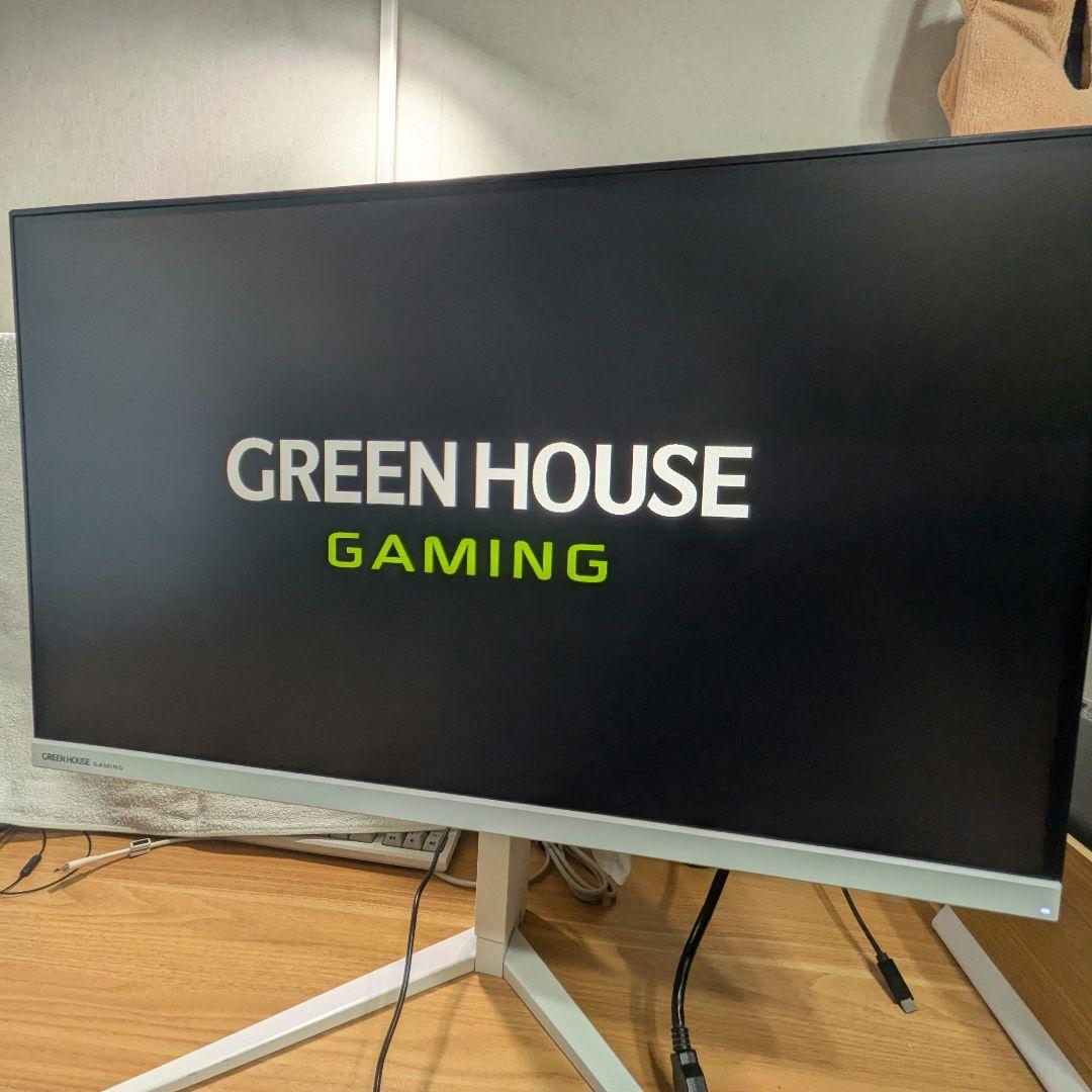 GREEN HOUSE ゲーミングモニタ　GH-ELCG238A-WH ホワイト