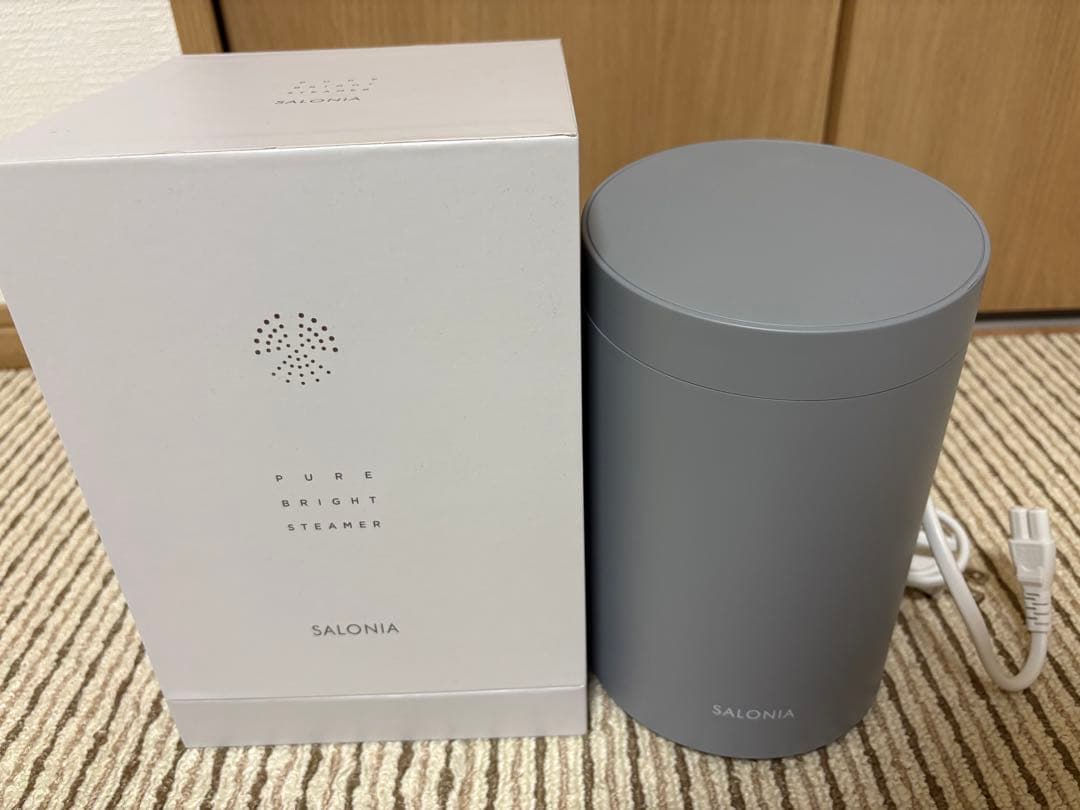 SALONIA PURE BRIGHT STEAMER グレー