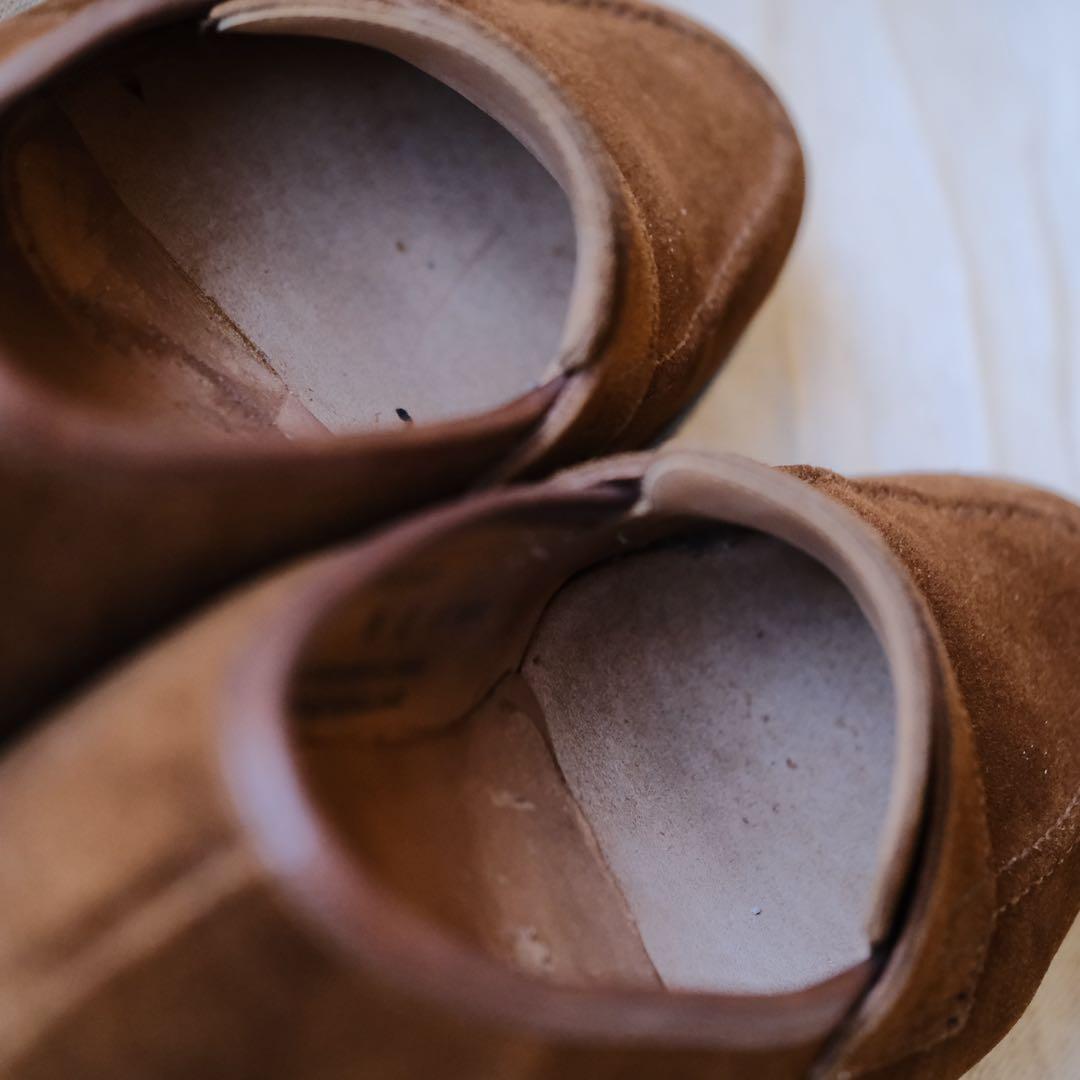 Crockett & Jonesスエードローファー SYDNEY茶5E