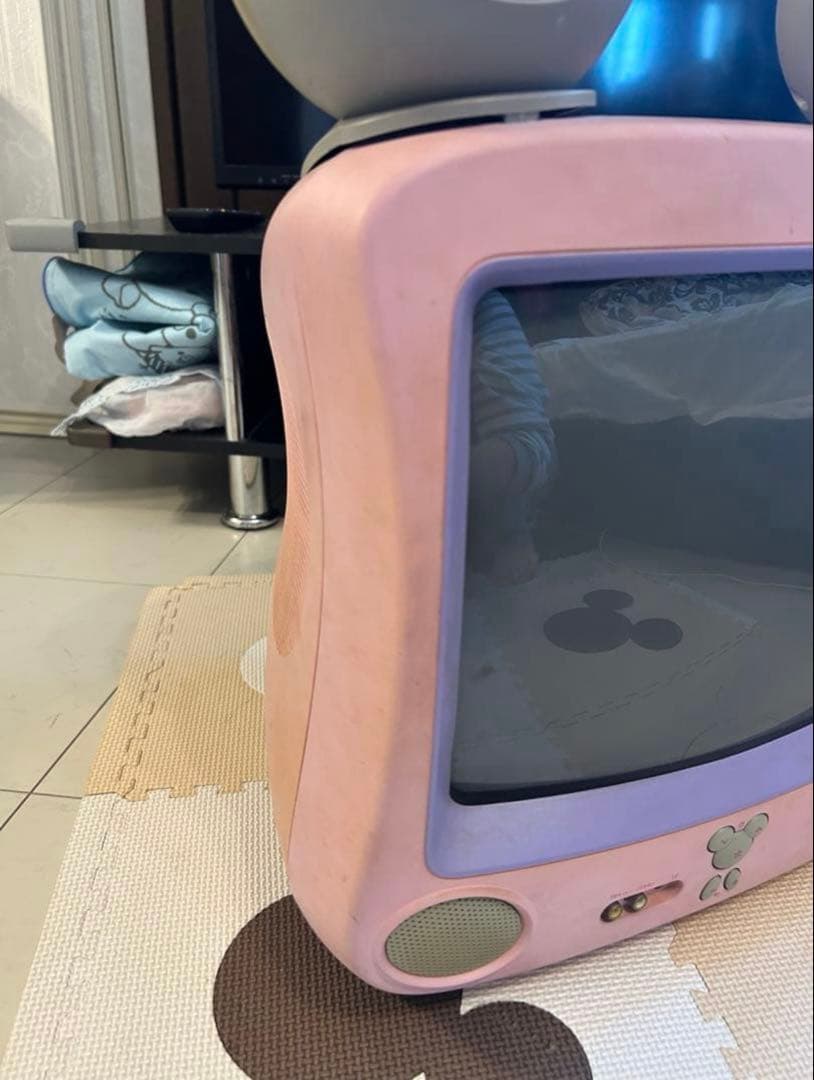 ディズニー　ミッキーマウス型　ブラウン管テレビ　プリンセスモデル