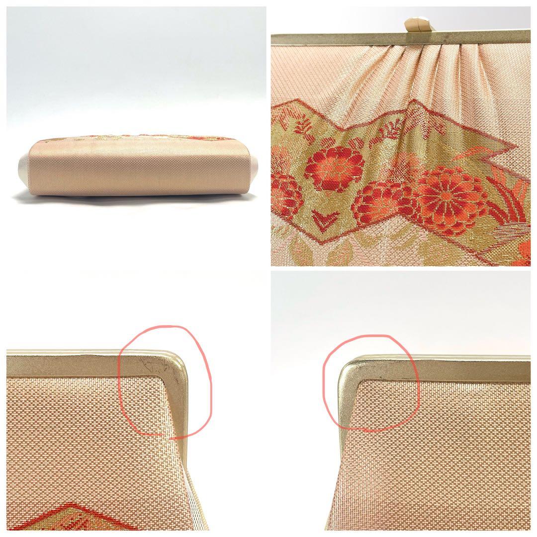 最終価格 美品 超特選 和装バッグ 草履 2点セット 花菱 フォーマル 着物