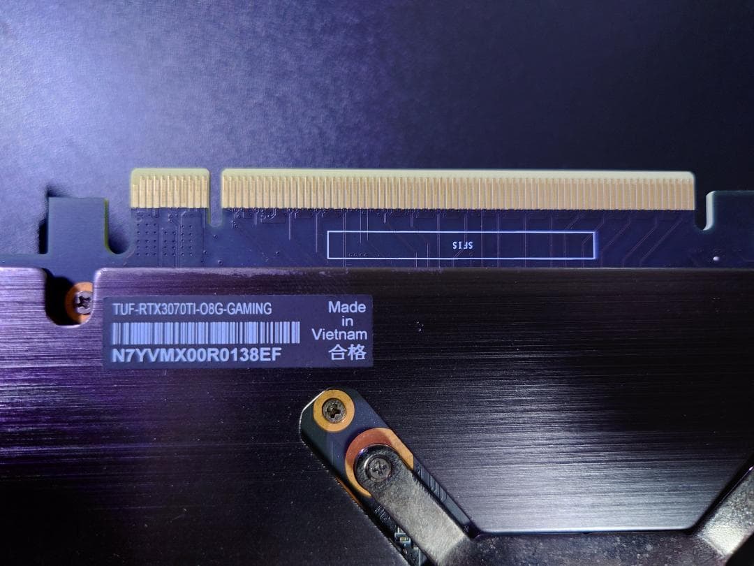 苔*猫様 ASUS RTX3070ti 8G OC 動作確認済