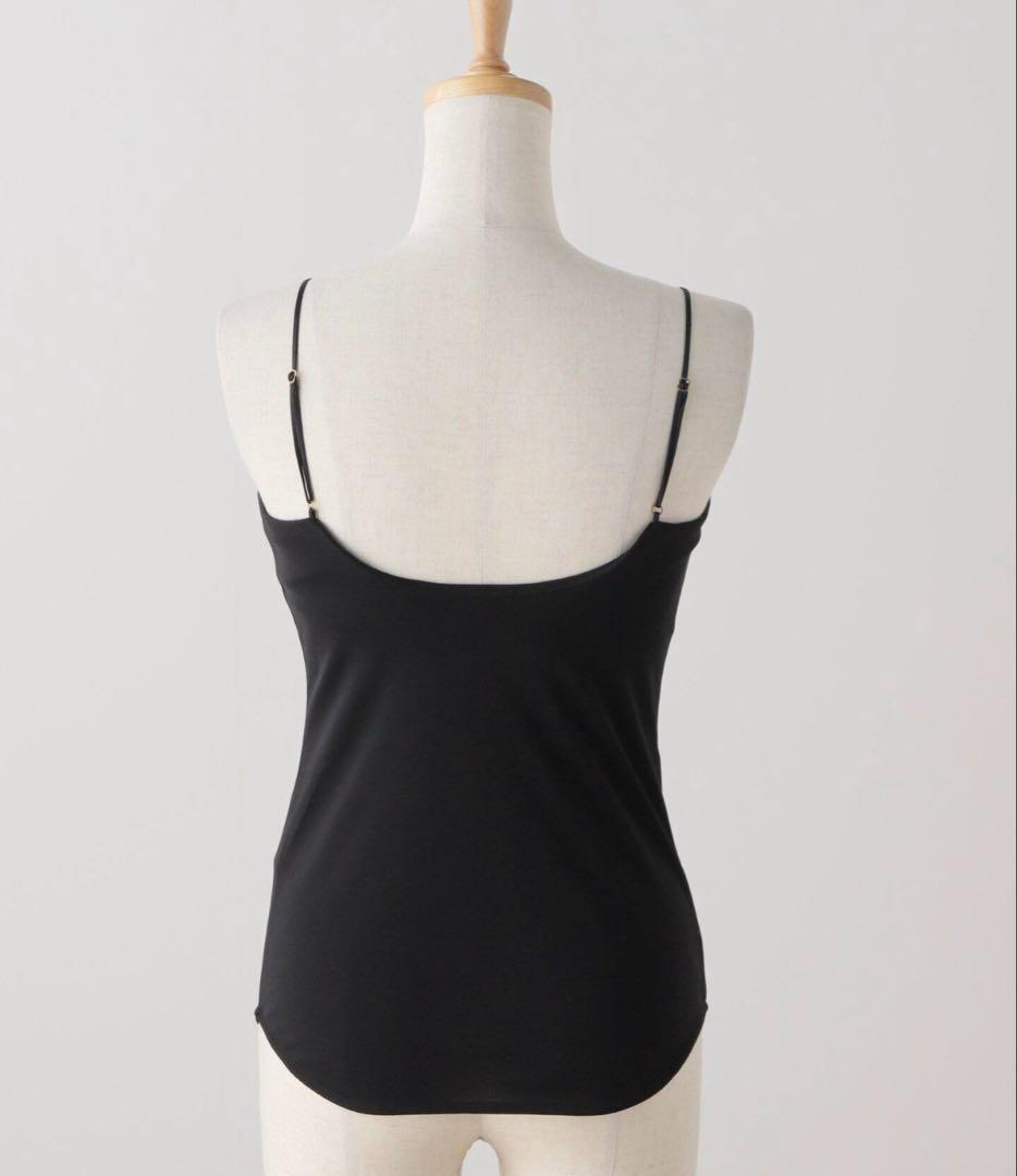 IENA バックオープンブラキャミソール