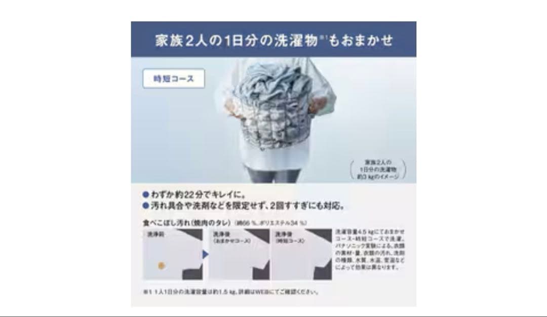 [12/25まで出品]パナソニック Panasonic 全自動洗濯機 7kg