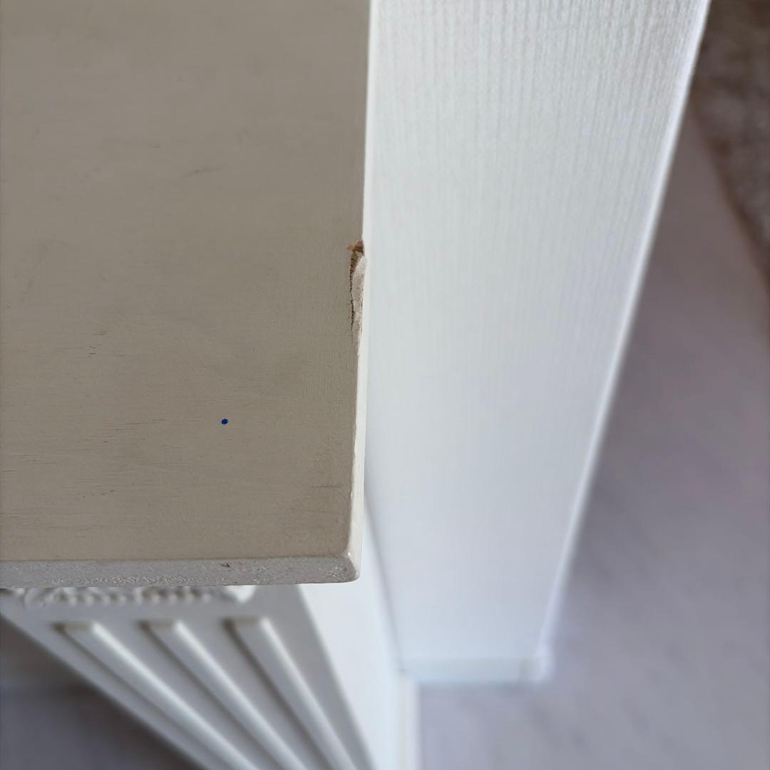 アンティーク調 マントルピース ミルキーホワイト 幅80cmたのメル便発送