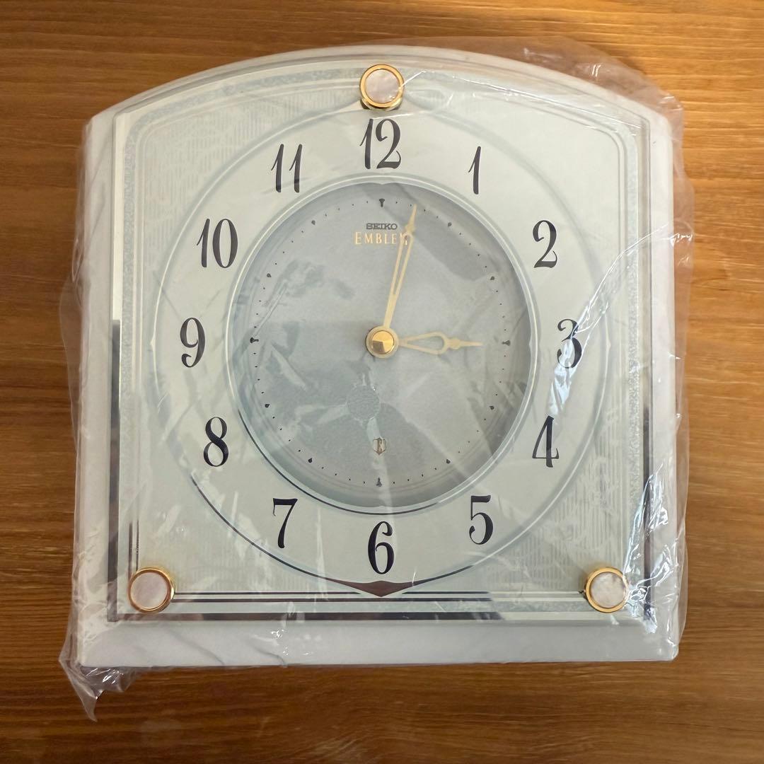 SEIKO EMBLEM 置き時計 アナログ HW588W
