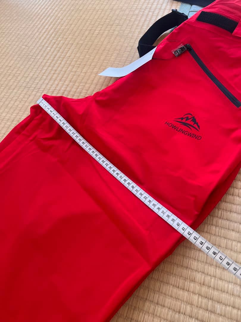赤いスノーボードオーバーオールウェア ビブパンツ スノボウェア