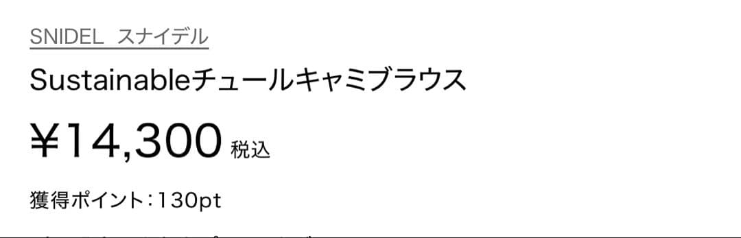 チュールキャミブラウス