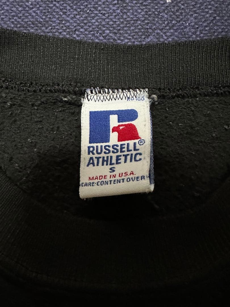 90s usa製 Russell athletic 無地スウェット　ブラック