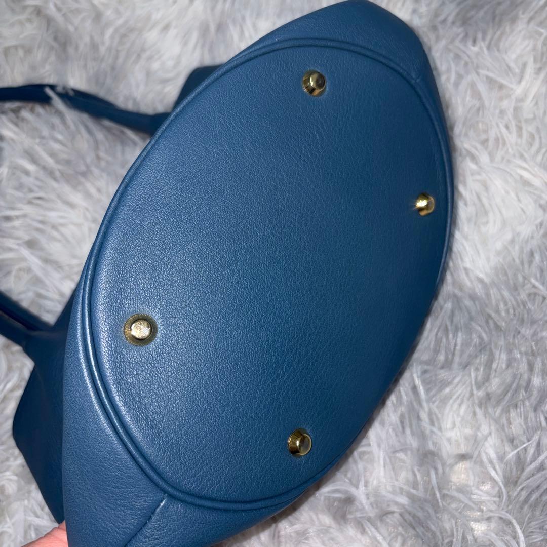 【濱野皮革工藝】皇室御用達 美品 本革 ハンドバッグ 肩掛けOKバッグ 日本製