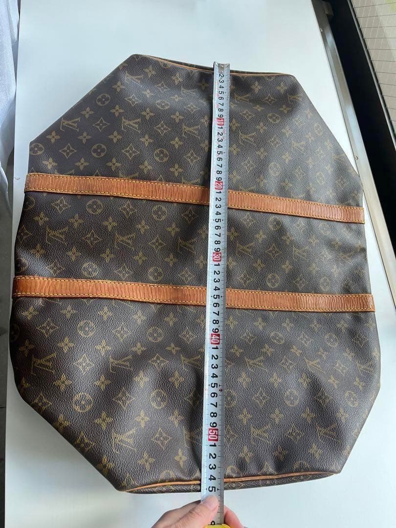 ルイヴィトン　旅行カバン　ボストンバック　キーポル　モノグラム　レトロ　総柄