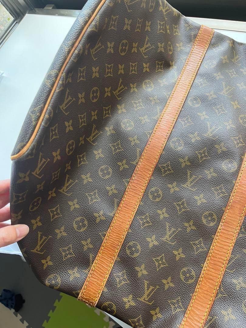 ルイヴィトン　旅行カバン　ボストンバック　キーポル　モノグラム　レトロ　総柄