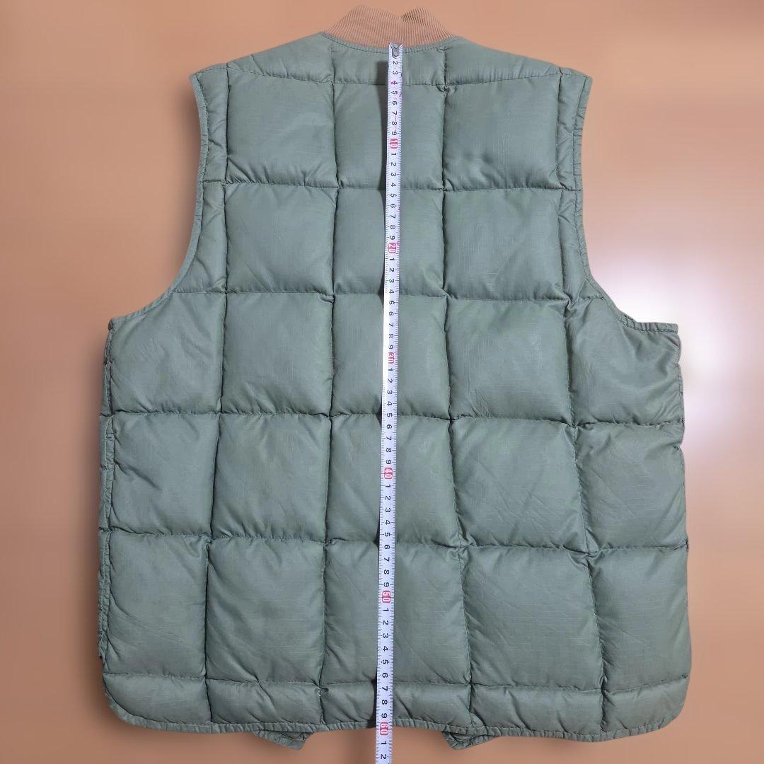 Eddie Bauer グリーン ダウンベスト　黒タグビンテージ