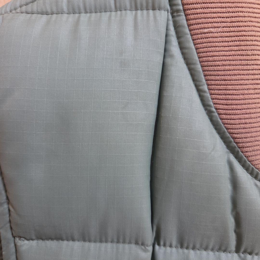 Eddie Bauer グリーン ダウンベスト　黒タグビンテージ