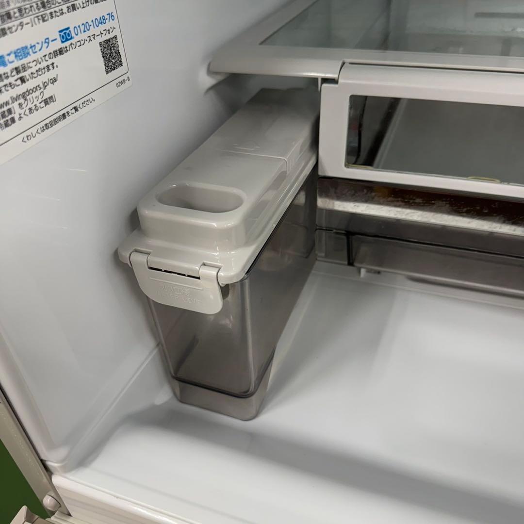 655 東芝　大型冷蔵庫　400L強　右開き　5ドア　自動製氷　ガラスパネル