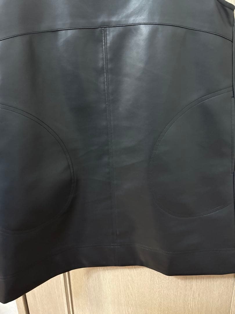 AKTE フェイクレザーミニワンピース