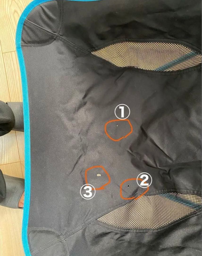 Helinox アウトドアチェア ブラック/ブルー